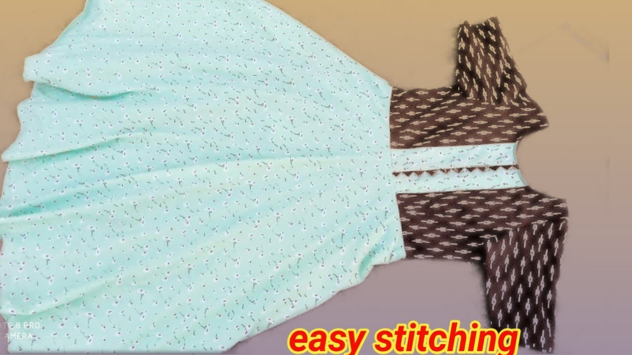 how to stitch umbrella kurti for beginners//తెలుగులో వివరంగా నేర్చుకోండి...