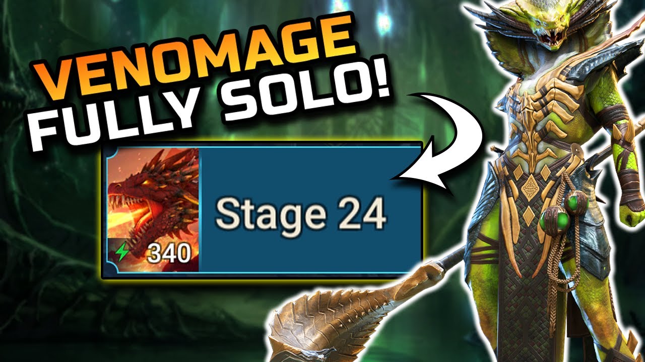 Venom Mage Solo Dragon 24 Gear and Mastery Guide | 200+ Runs!