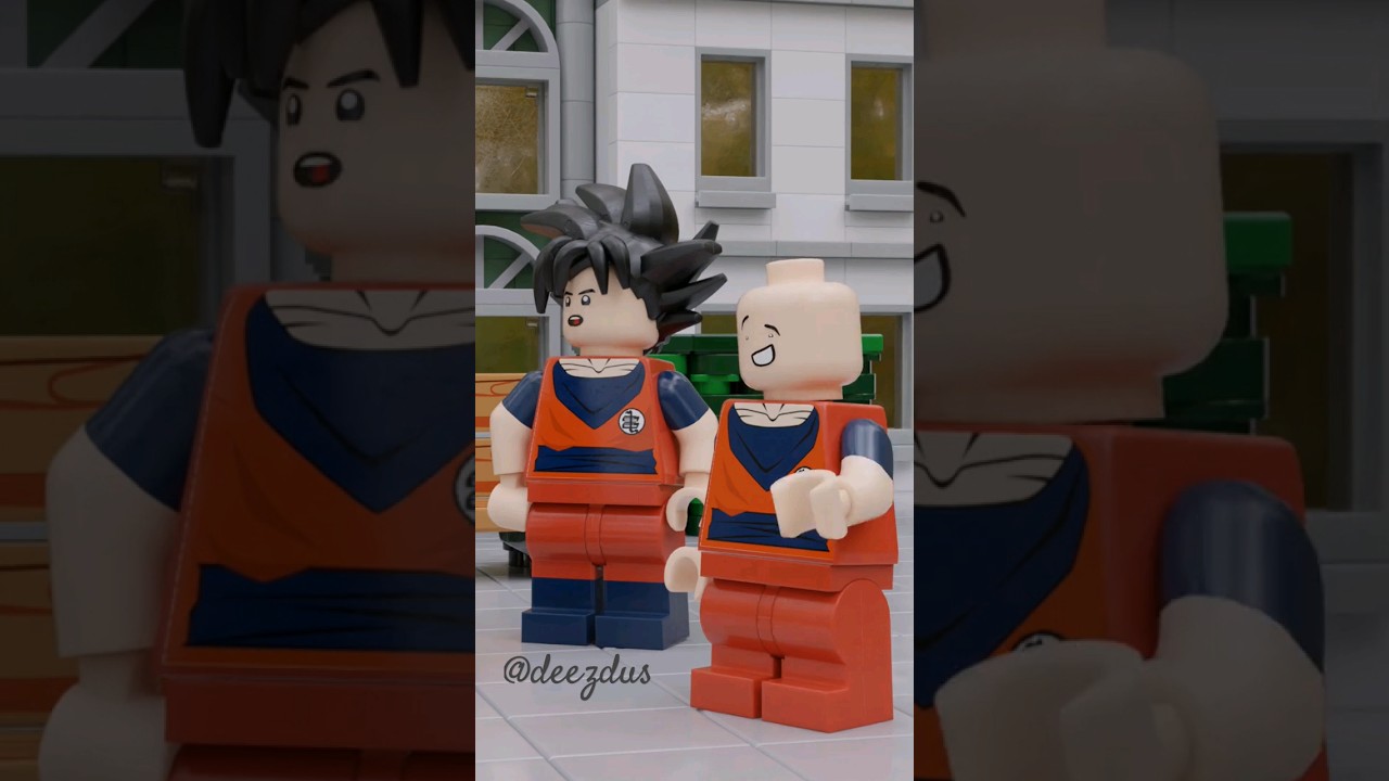 Goku Teaches Krillin the Proper Way to Do a Kamehameha #shorts #lego