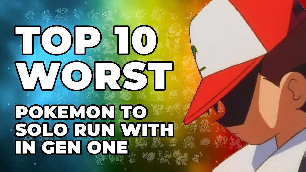 10 худших покемонов для одиночного прохождения в Pokemon Blue!