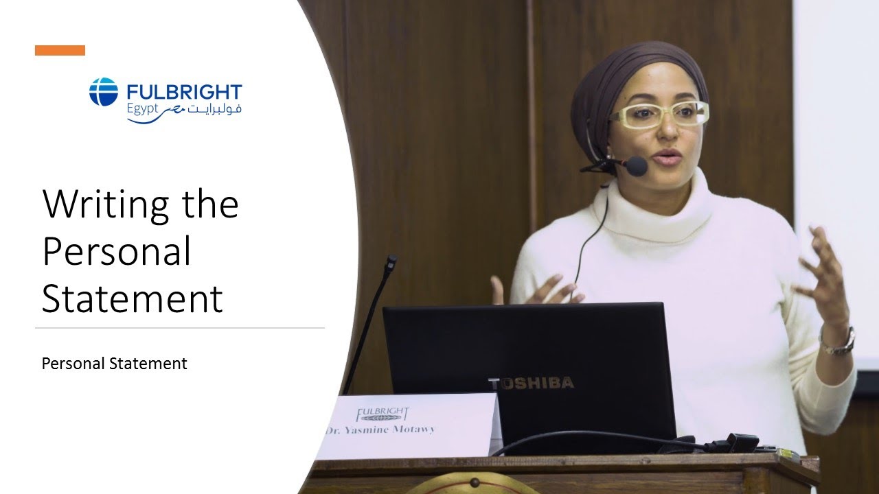 Writing the Personal Statement - Personal Statement - Dr. Yasmine Motawy