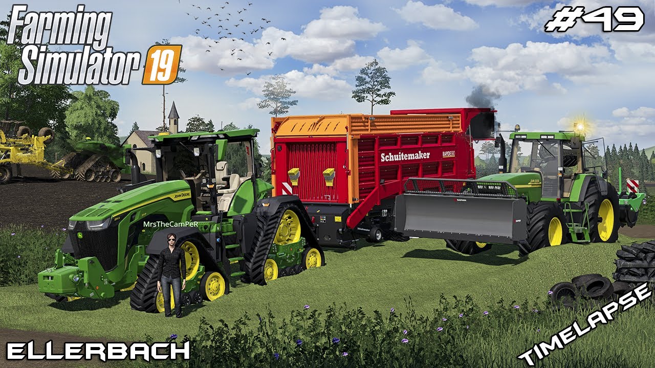 Clover silage with MrsTheCamPeR | Animals on Ellerbach | Farming Simulator 19 | Episode 49