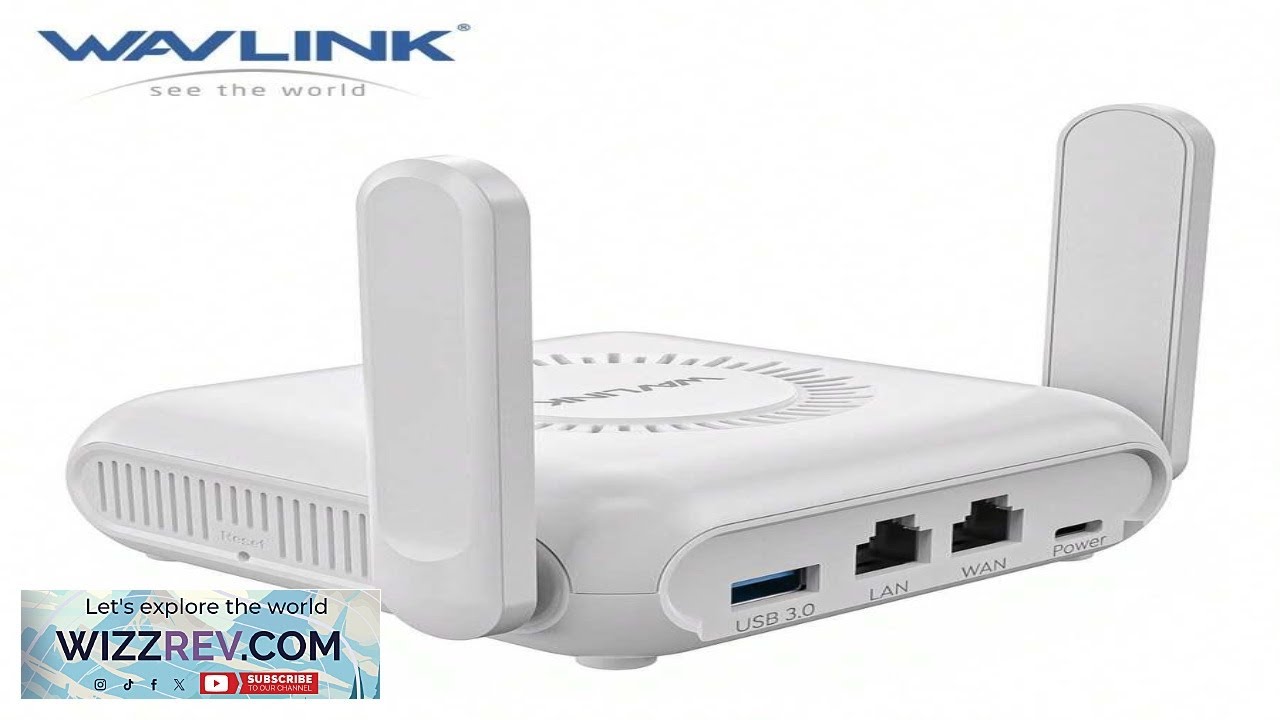WAVLINK AX3000 Wi Fi 6 Portable Travel VPN Router USB C Power Pocket Sized Gigabit LAN