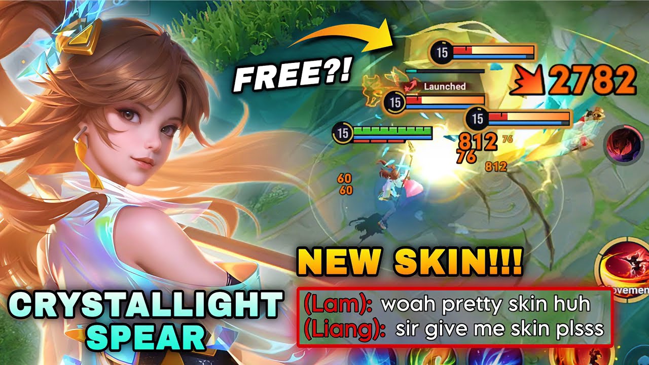 NEW SKIN! CRYSTALLIGHT SPEAR YING IS THE BEST TO HAVE WINSTREAK IN RANK GAME! | YING BUILF & ARCANA