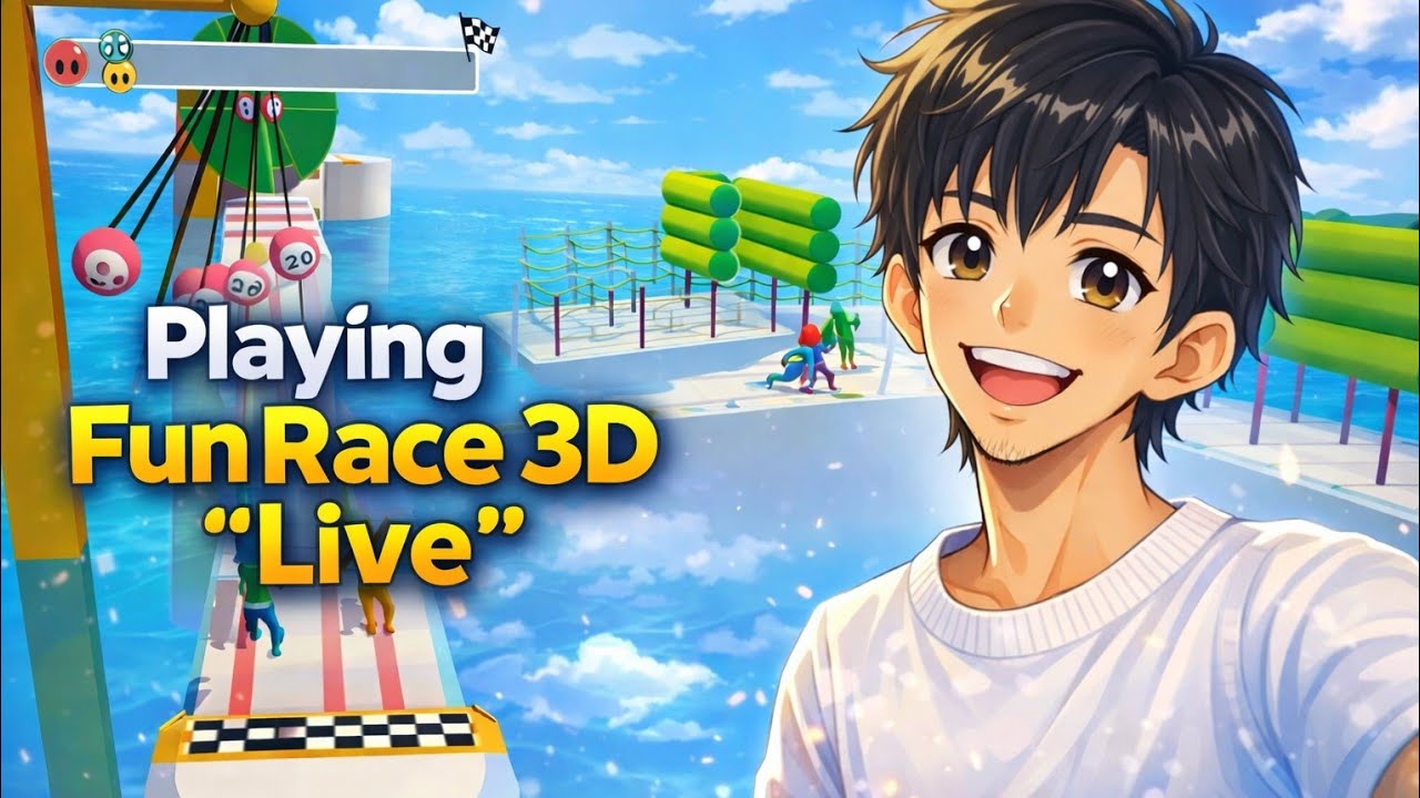 🔴 LIVE NOW | Fun Race 3D Crazy Gameplay 😱 | Rohit Gaming