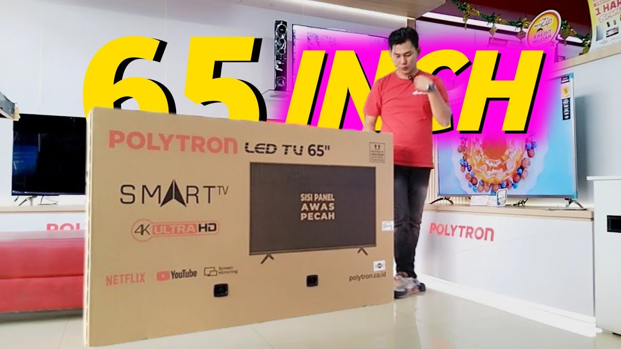 TV 65 Inch Harga Banget! Unboxing & Review Smart TV Polytron PLD 65UV5920