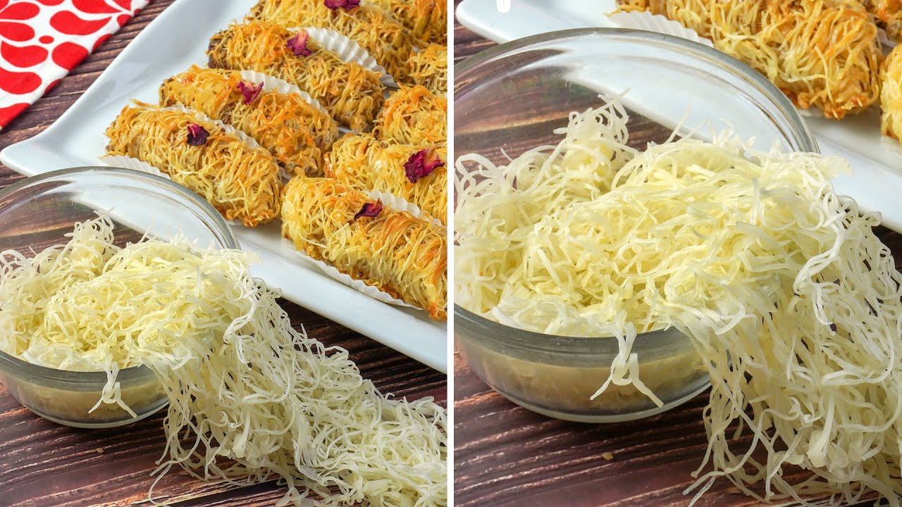 طريقة عمل كنافة في البيت سهلة و ناجحة - جربناها بحشوة من الكاوكاو