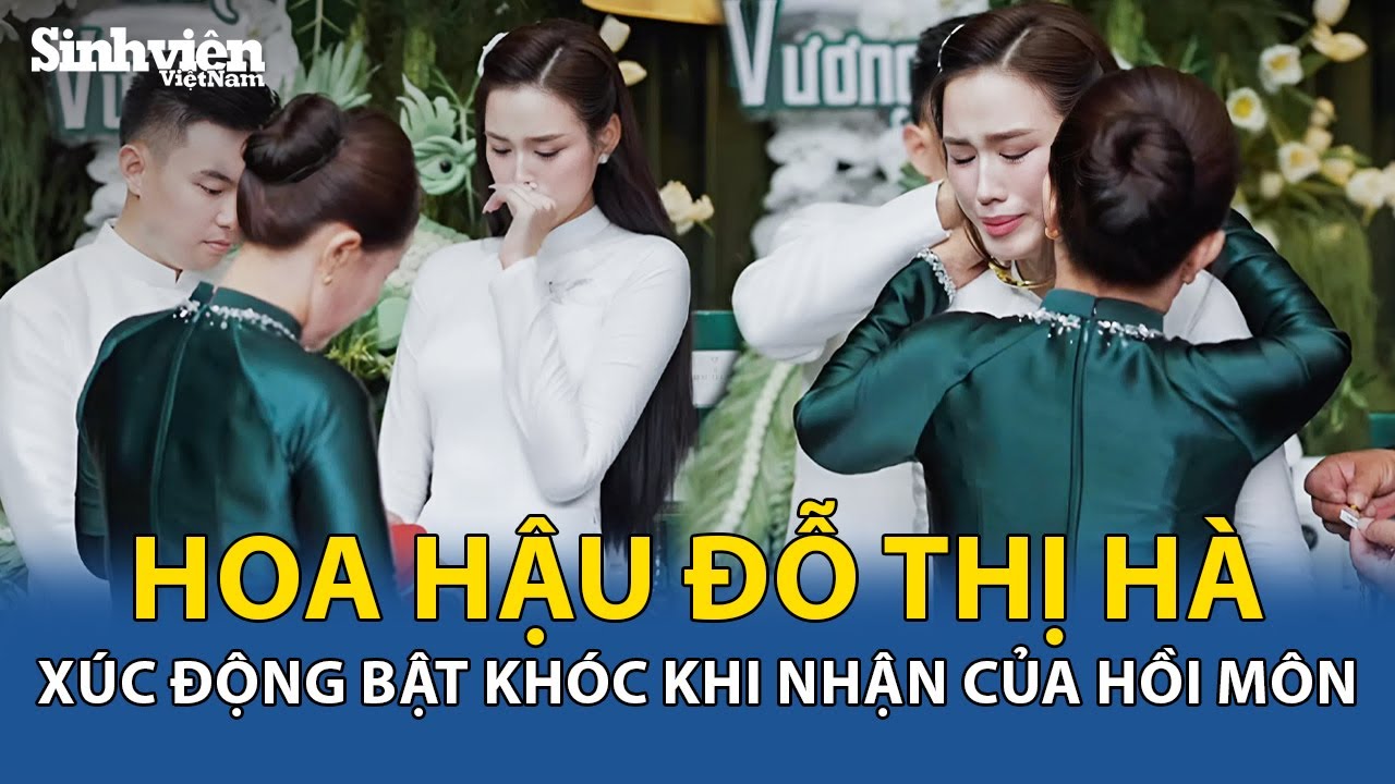 Hoa hậu Đỗ Thị H&agrave; x&uacute;c động bật kh&oacute;c khi nhận của hồi m&ocirc;n từ cha mẹ, họ h&agrave;ng trong lễ ăn hỏi