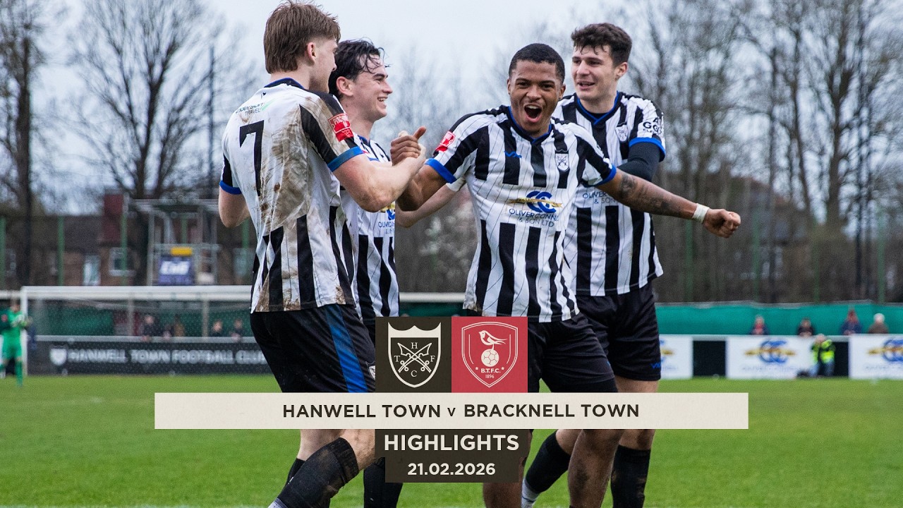 THREE POINTS AT HOME - Hanwell Town v Bracknell Town - Highlights