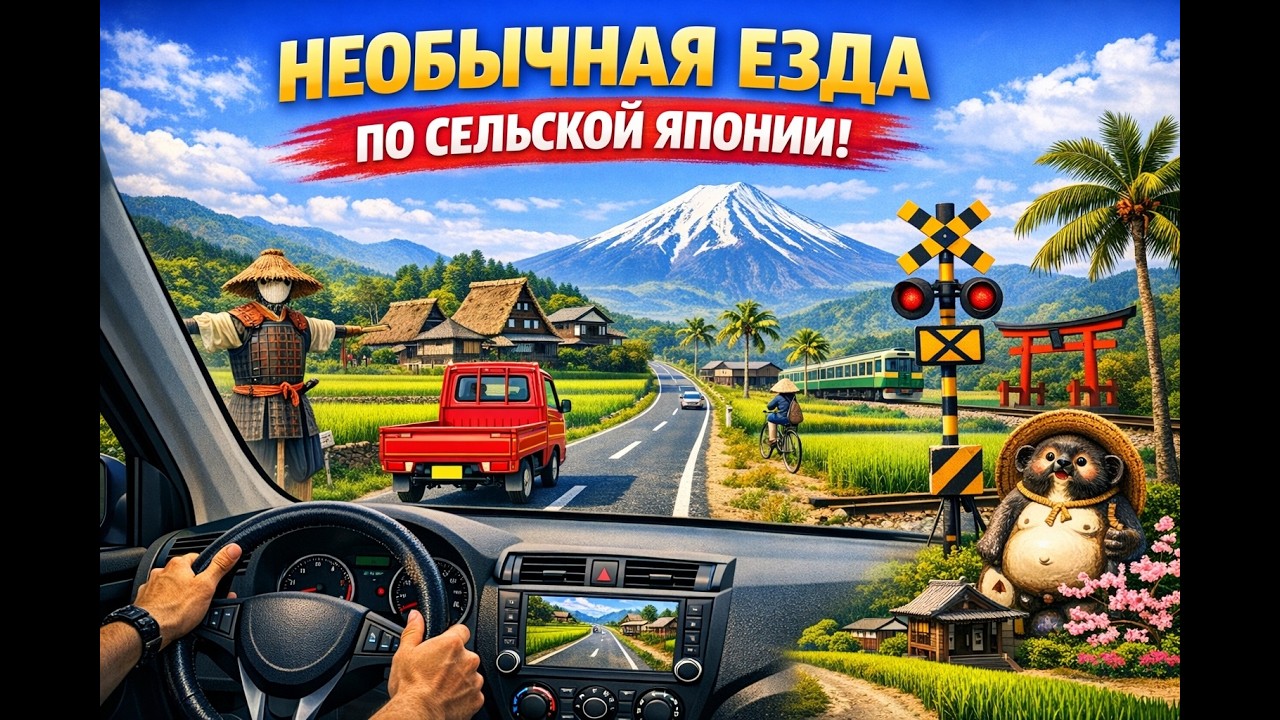 Необычная поездка по сельской Японии 🚜🇯🇵