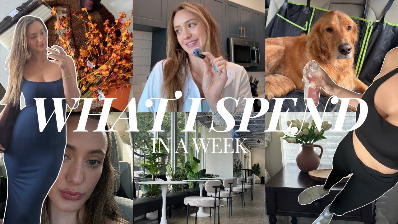 WHAT I SPEND IN A WEEK LIVING IN CHARLOTTE 💸  Corporate work week, new furniture, shopping!!