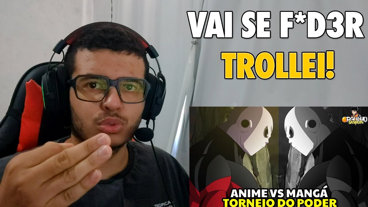 [REACT] TORNEIO DO PODER ANIME VS MANG&Aacute; COMPARANDO A DUAS VERS&Otilde;ES@orgulhosaiyajin
