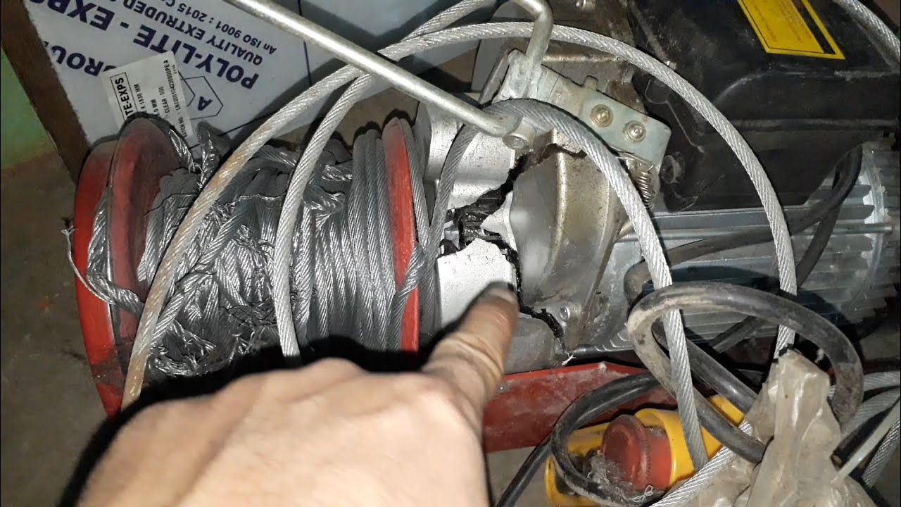 Maintenance of Hoist lift or Monkey lift machine, 🙁 Damage