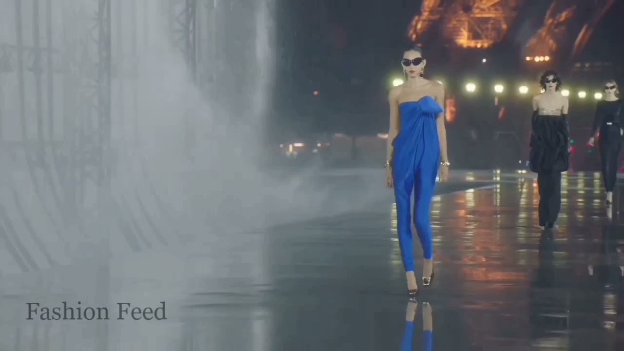 Binx Walton for Saint Laurent SS 2022 Paris Fashion Week september 28, 2021