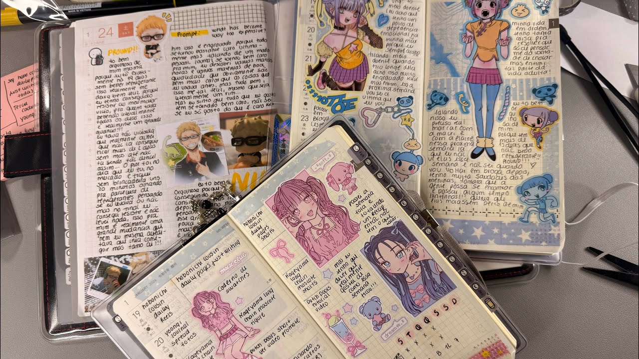 Desk Diaries Ep1: Hobonichi cousin daily + atualização dos hobonichi’s weeks 