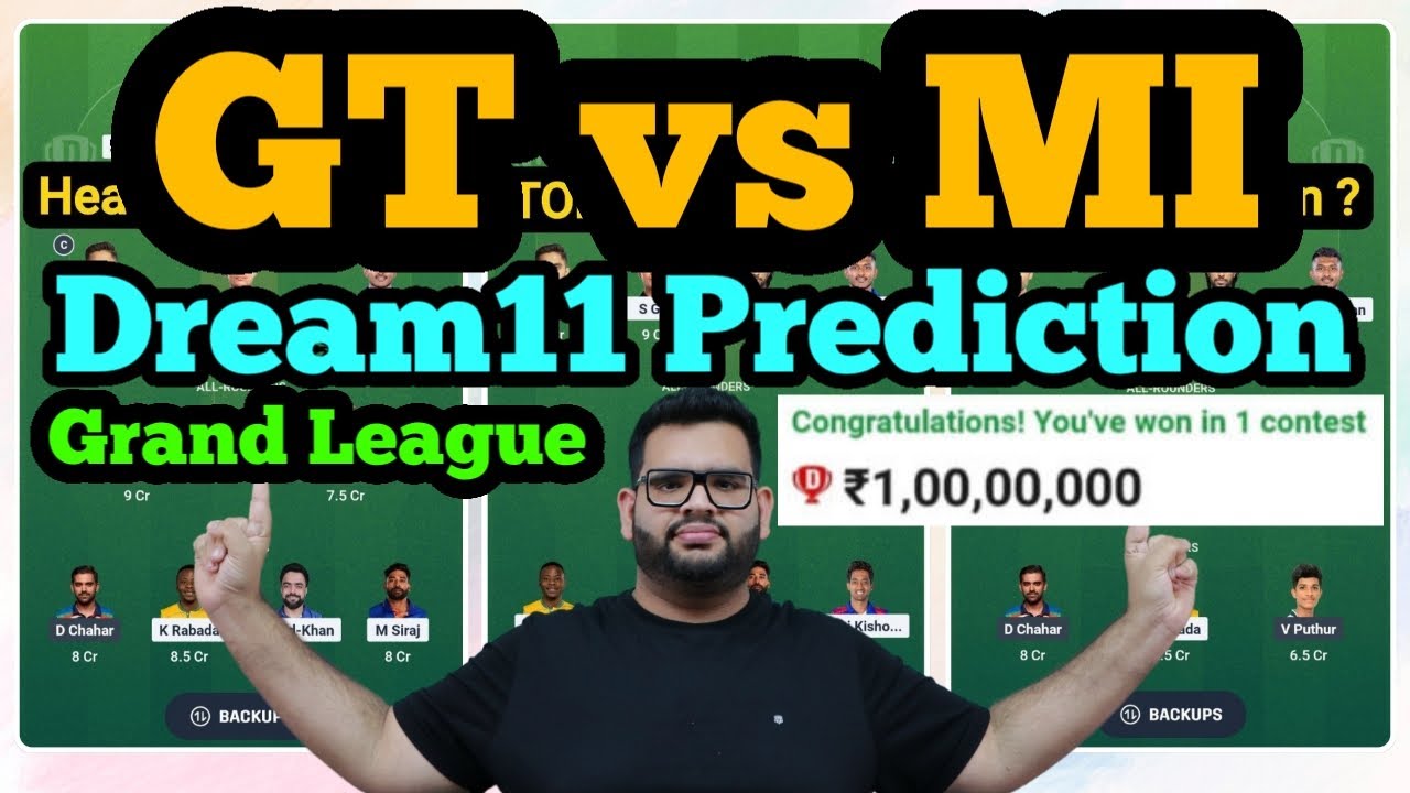 GT vs MI Dream11 Prediction 2025|GT vs MI Dream11 Team|