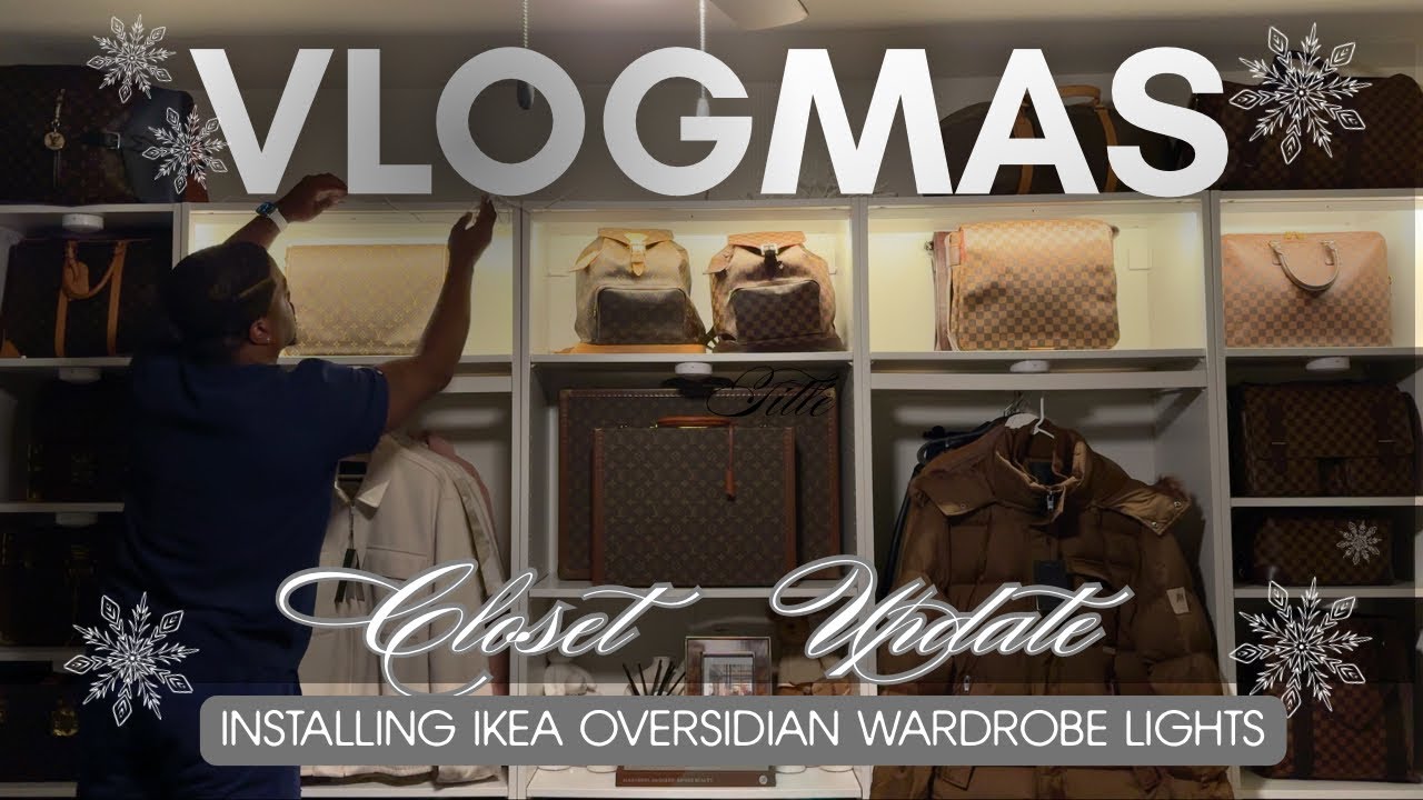 Обновленное освещение шкафа с использованием светильников Oversidian от Ikea - Vlogmas, день 10 |...