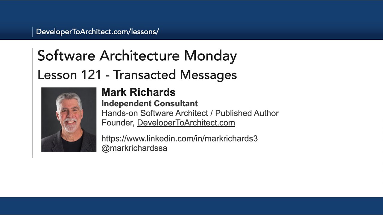 Lesson 121 - Transacted Messages