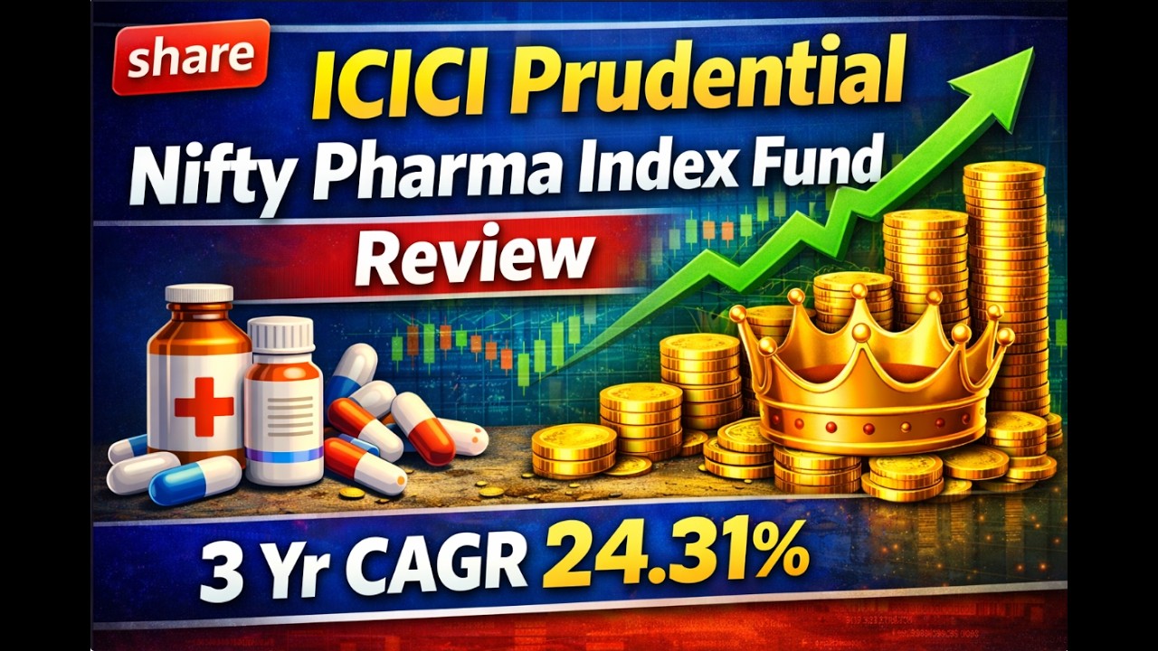 ICICI Prudential Nifty Pharma Index Fund Review | 3 Yr CAGR 24.31%