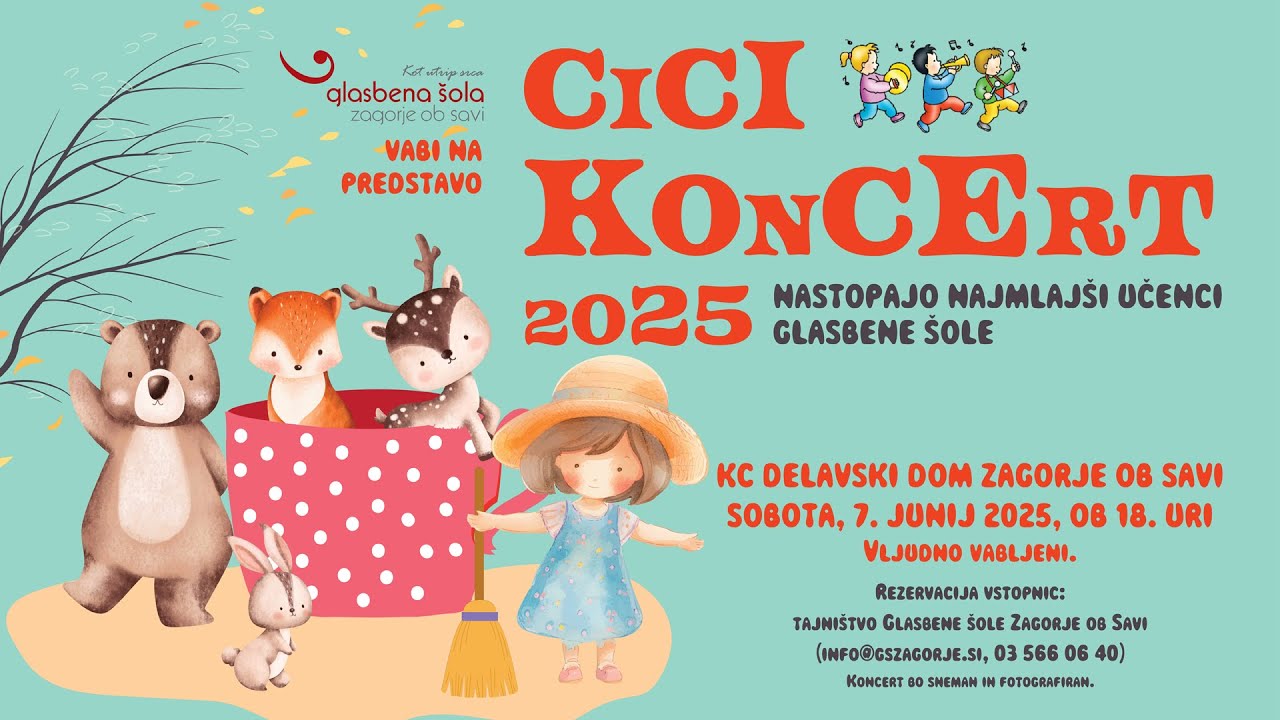 CICI KONCERT 2025 - Glasbena šola Zagorje ob Savi