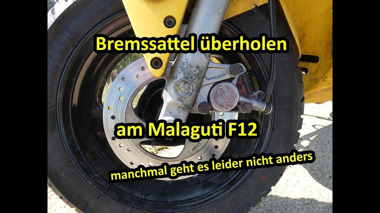 Malaguti F12 | Roller Bremssattel überholen