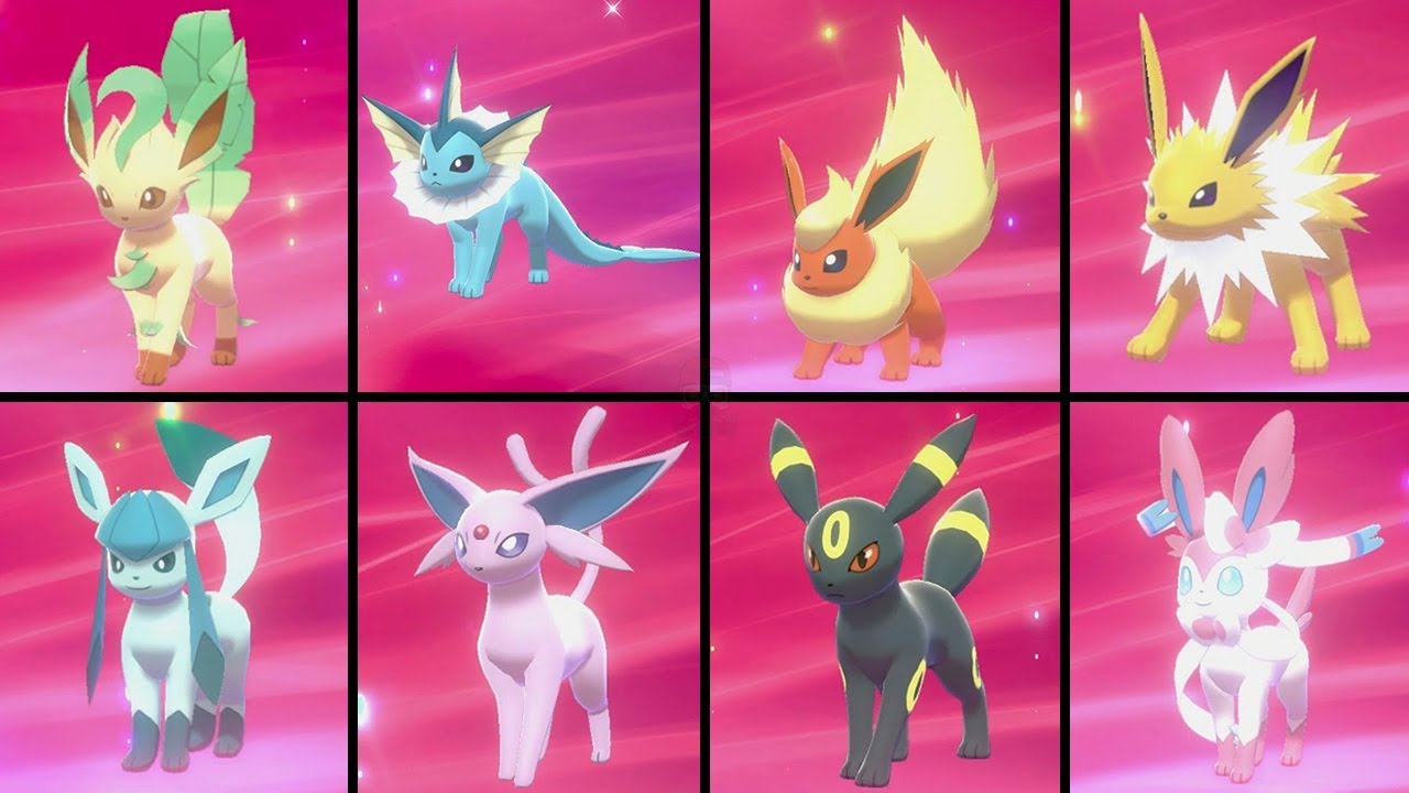 Pokemon Sword & Shield — Как эволюционировать Иви во ВСЕ 8 Ивилюций