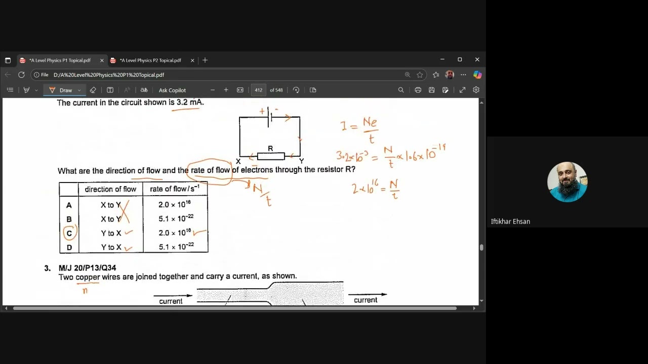 Current Electricity Mcqs | AS ALevel Physics 9702