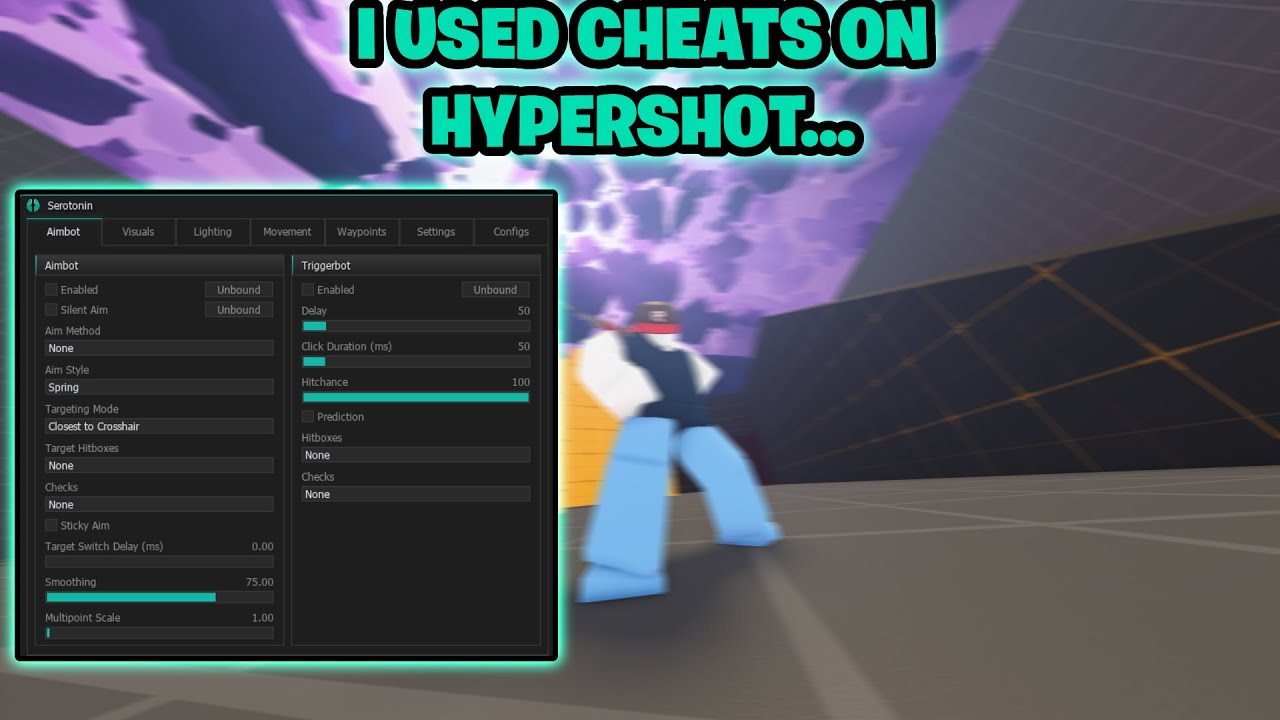 I tried using CHEATS on Roblox Hypershot... | Aimbot, ESP, Slient Aim, and MORE!