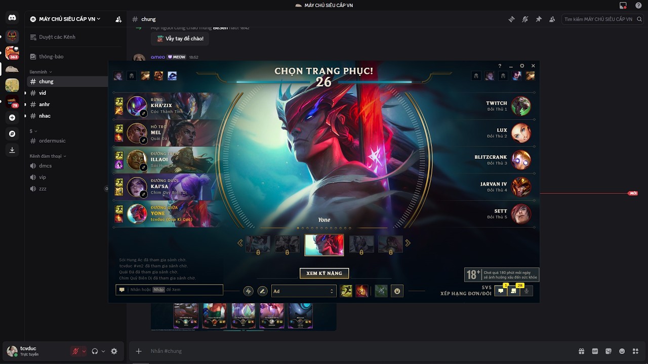 Rank Bạc 3 Yone