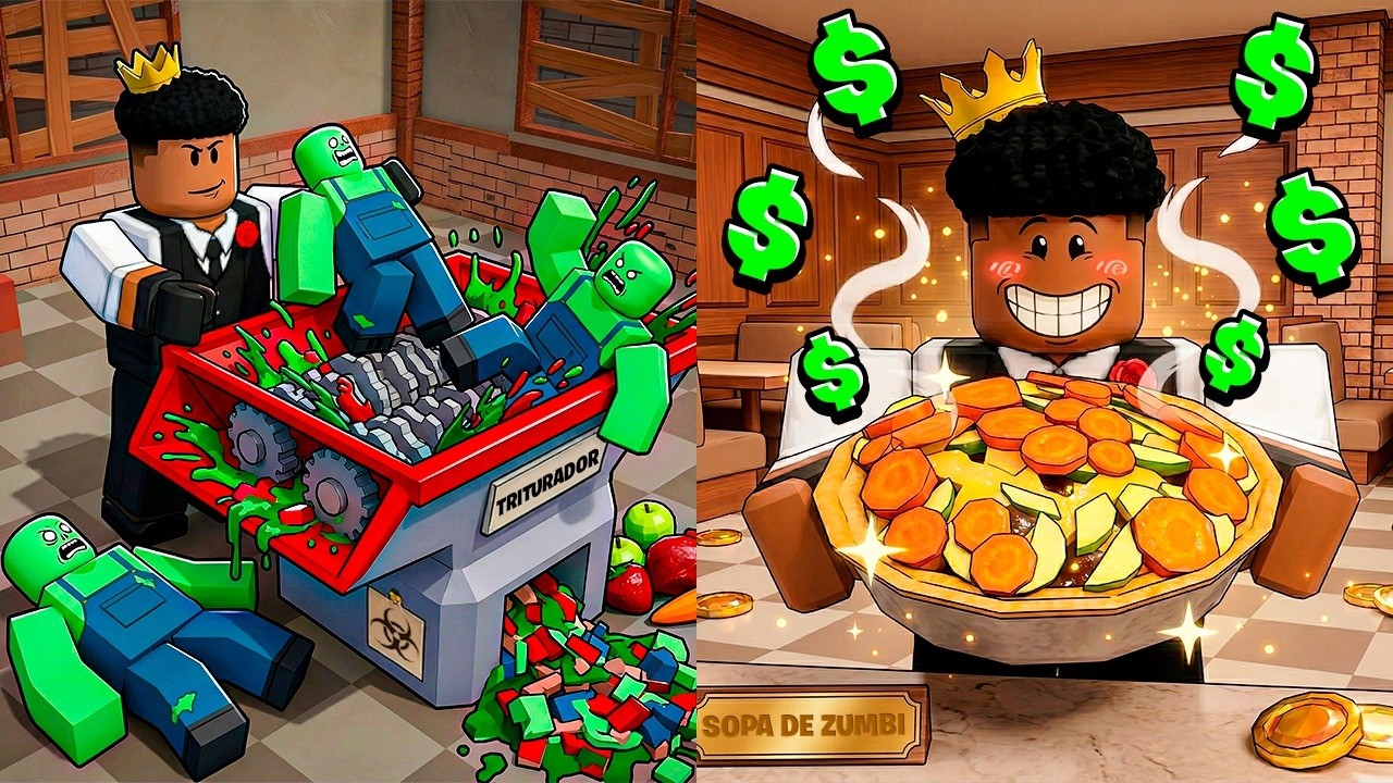 TIVE QUE COZINHAR ZUMBIS PARA SOBREVIVER NESSE JOGO!!! (🍰COZINHE OU MORRA💀)