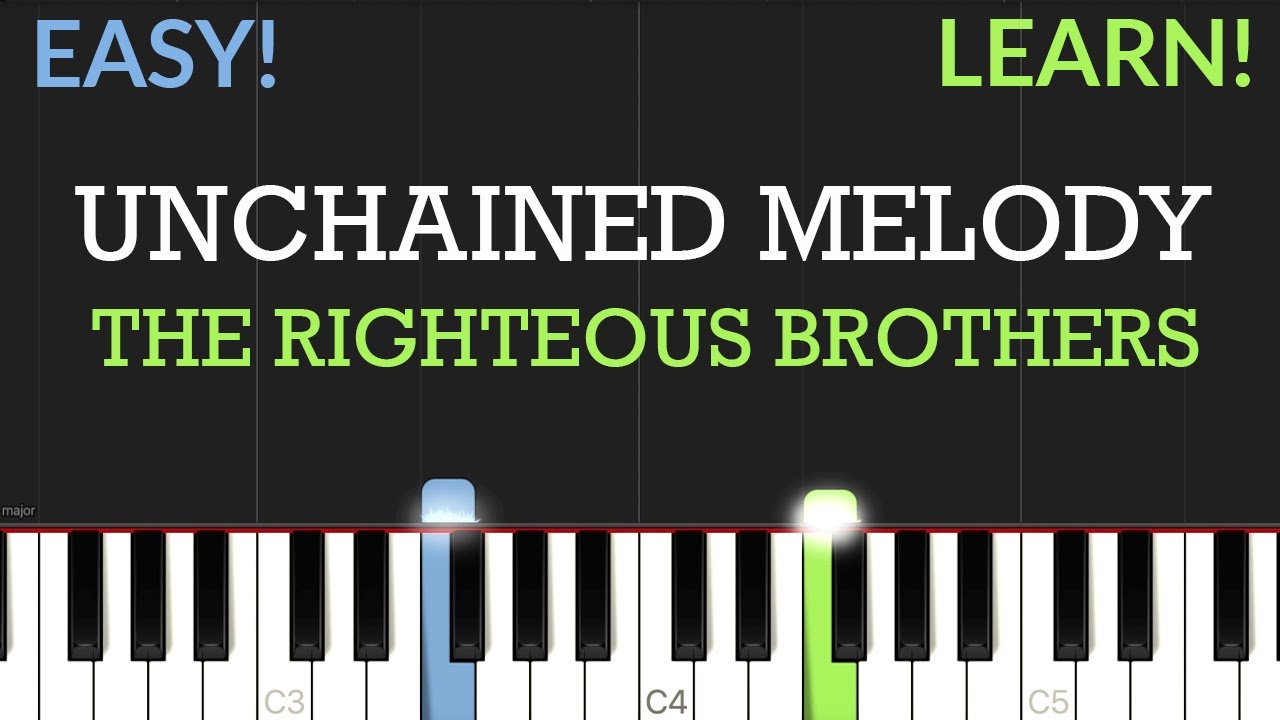 Unchained Melody - The Righteous Brothers | EASY Piano Tutorial