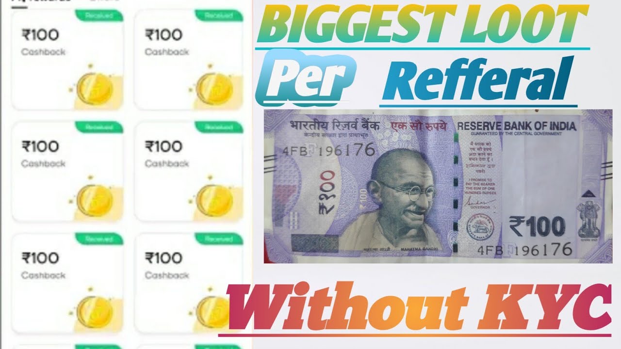Refer and earn money // Per refferal 100 rupees// Guarantee 💯%