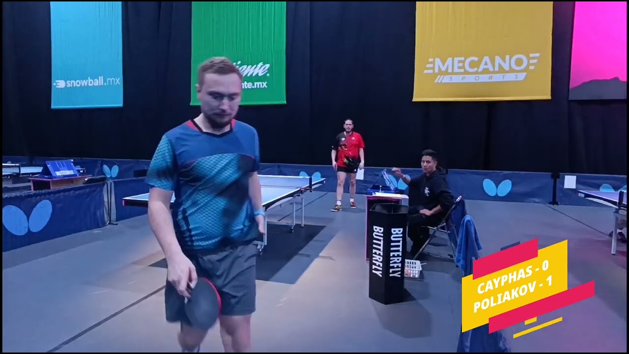 Ping-pong World Cup Mexico 2024 ▶️ Cayphas. V  VS Poliakov. P