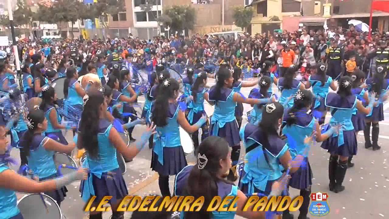I.E. Edelmira del Pando en Desfile Cívico Escolar 2015.