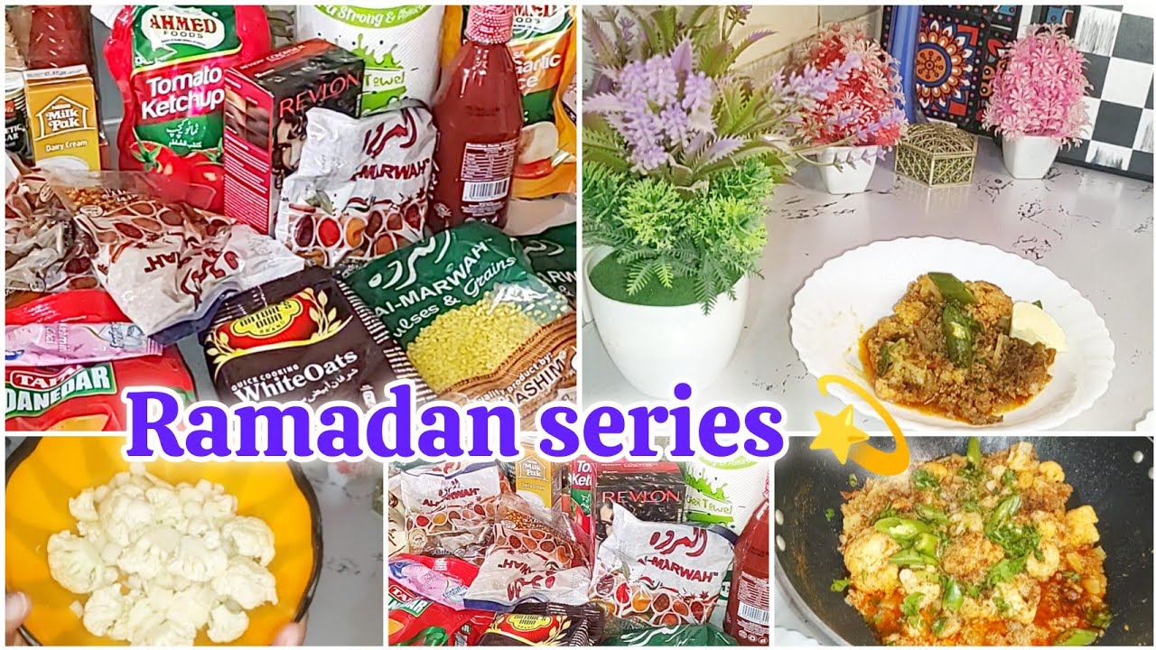 Ramadan series 💫 grocery shopping Houl 🛒🛍️ || vlogging chor don Kia ❓ | My viral Gobi keema recipe 🥘