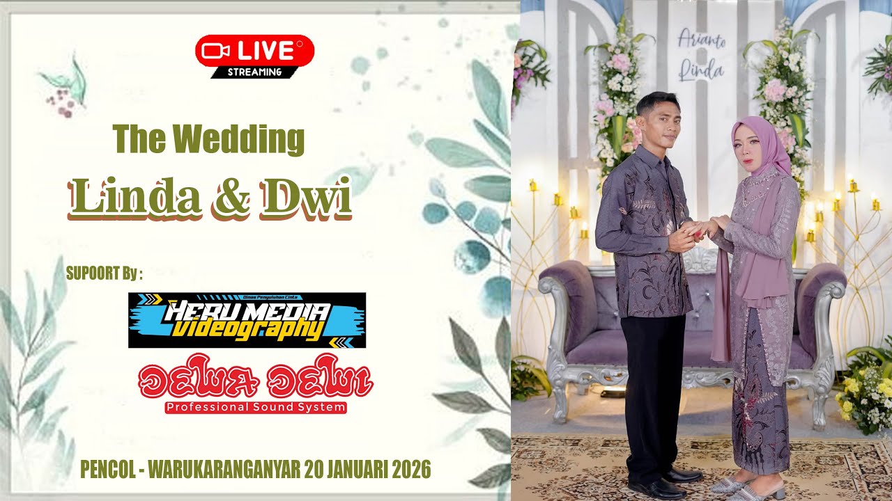 🔴🔵 {LIVE} PENGAJIAN UMUM || WEDDING  * LINDA & DWI * ||  PENCOL , 20 JANUARI 2026