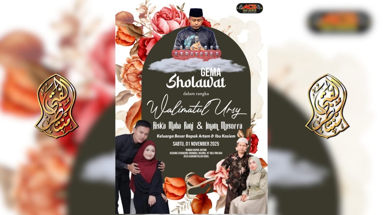 🔴LIVE | GEMA SHOLAWAT WALIMATUL URSY RISKA & IMAM BERSAMA GUS AKHMAD FAIZUN & ALFATA MUNTADHOR