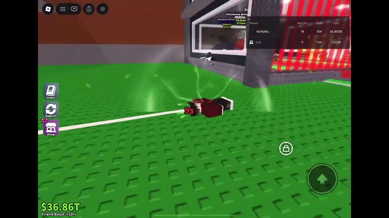 Kid losing his brainrots in steal a brainrot
