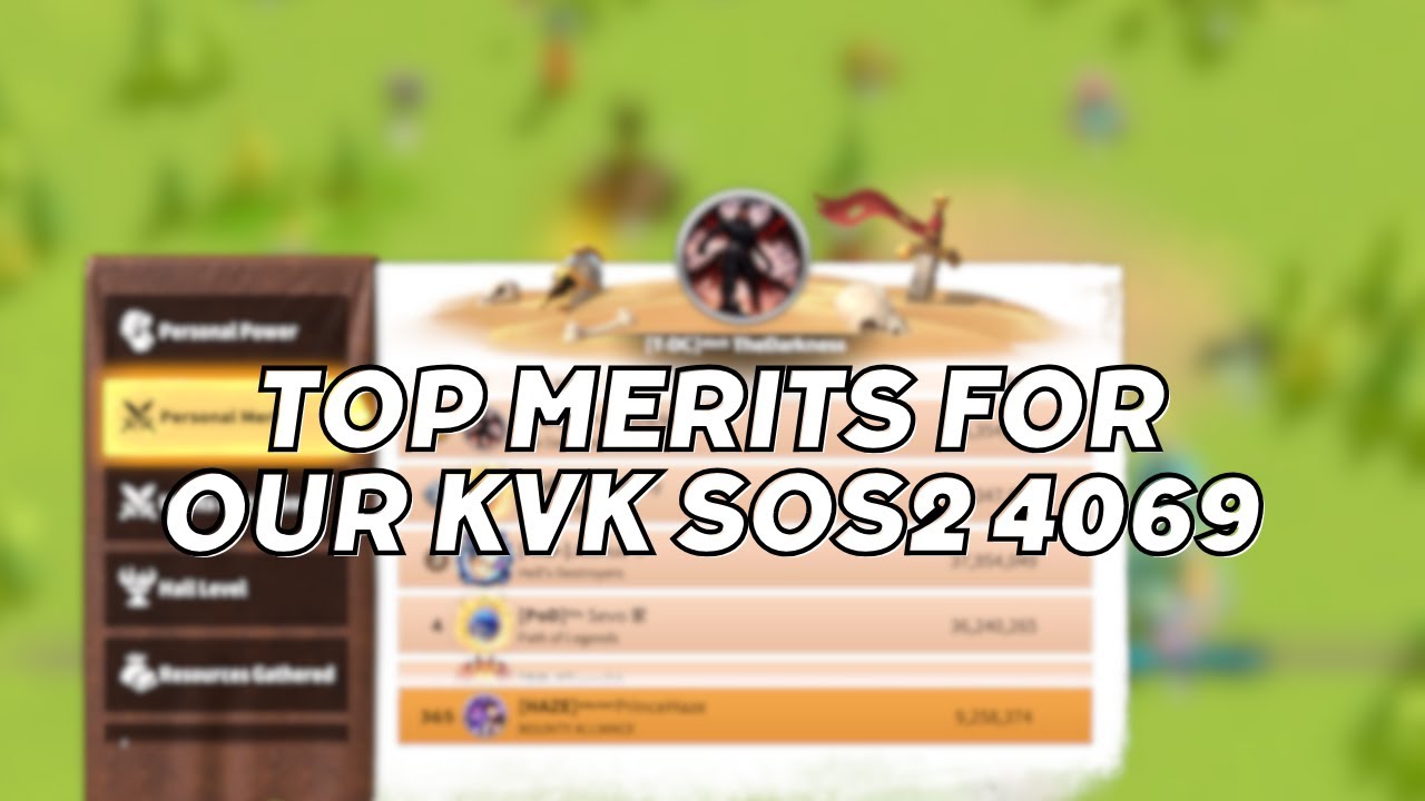 SOS2 -4069 KVK UPDATES + TOP MERITS