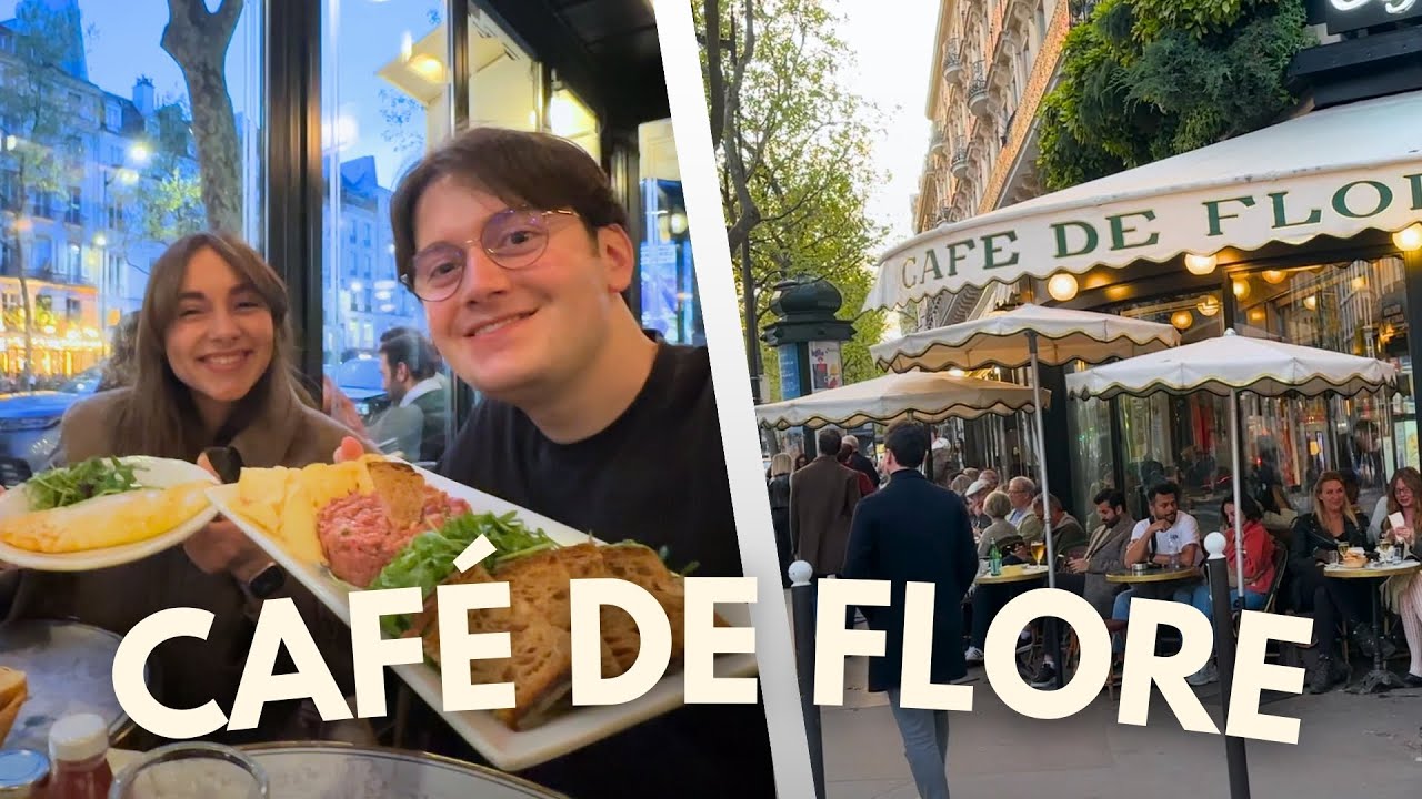 Trying CAF&Eacute; DE FLORE in PARIS (w/@MarieMT)
