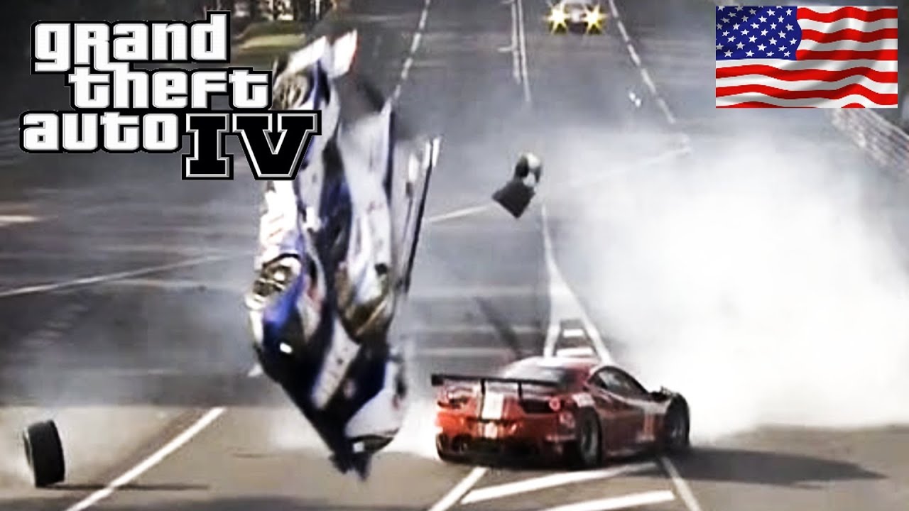 Best Funny moments of Liberty State Map mod GTA Race
