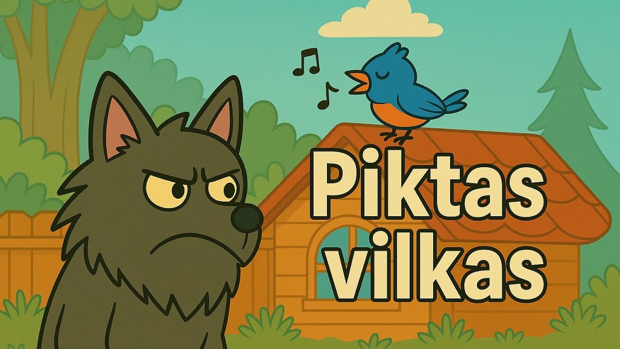 PASAKA - Piktas vilkas | pasaka vaikams | pasaka prieš miegą 