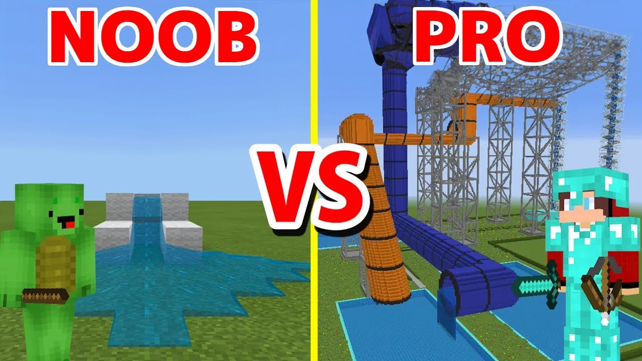 NOOB vs PRO : WATER PARK BUILD