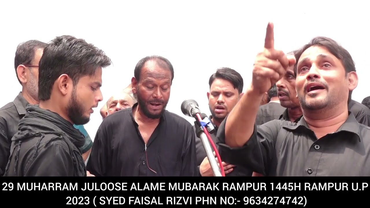 Anjuman Abbasia Jalalpur | 29 Muharram Juloos Rampur U.P. 1445H 2023