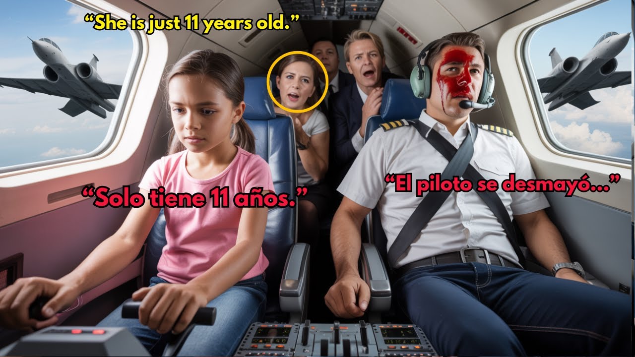 “Era solo una niña... hasta que el piloto se desmayó en el aire y reveló que sabía volar F-16.”