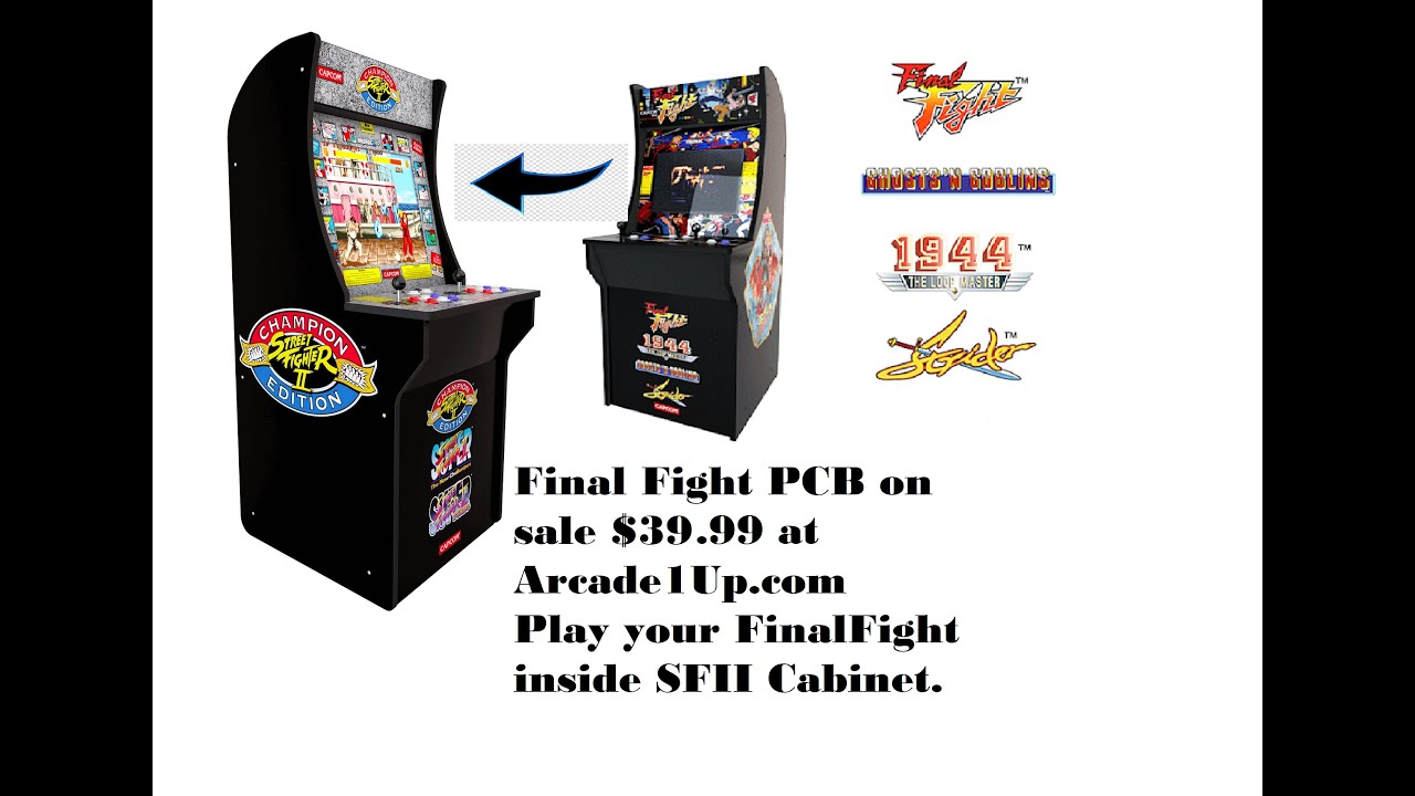 Final Fight PCB work with Street Fighter cabinet Arcade1up