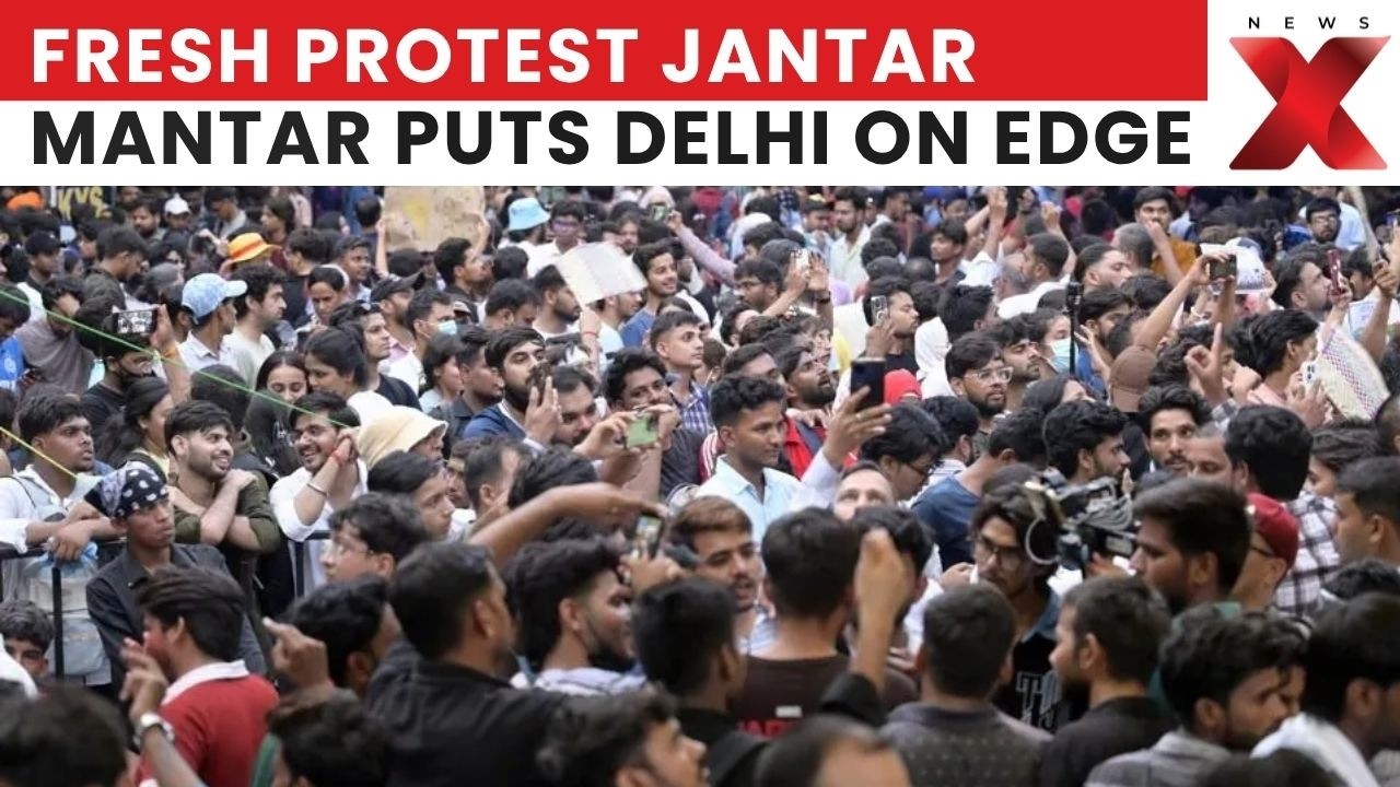 Jantar Mantar Fresh Protest Alert: Heavy Police, RAF Deployed | LIVE VISUALS