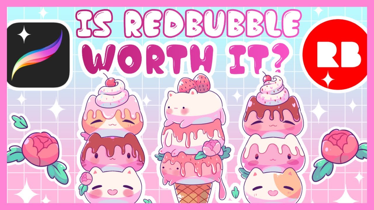 Designing Cute Art For Redbubble | (Is Redbubble Worth It?)