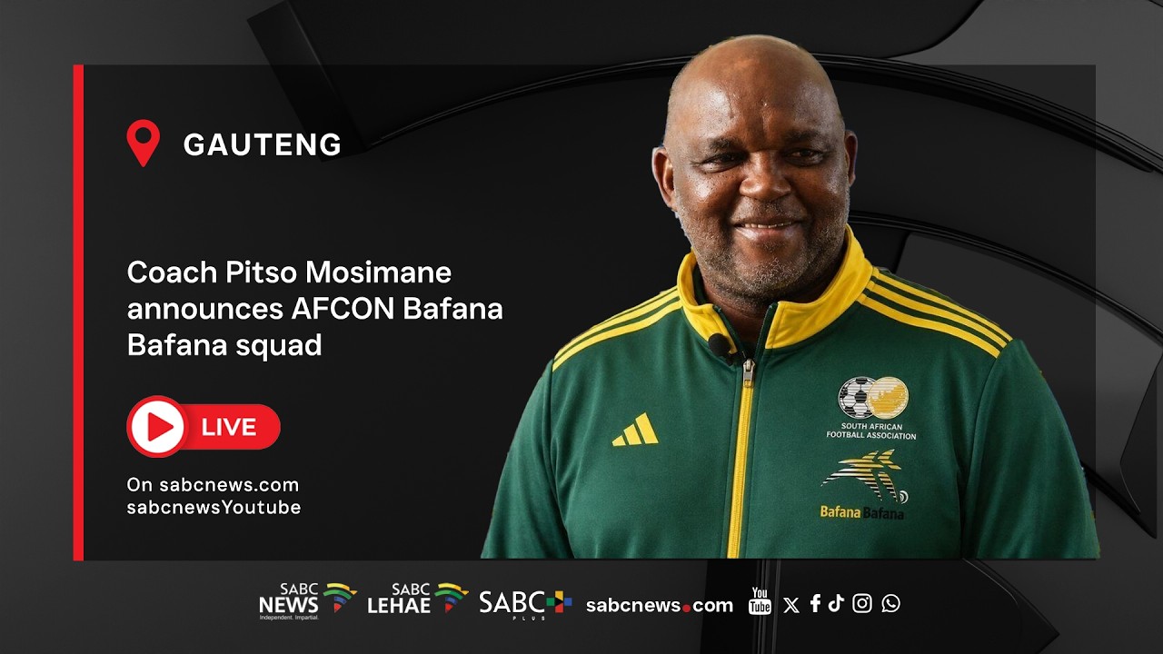 Mosimane announces Bafana Bafana squad for their two AFCON qualifiers against Guinea and Eritrea