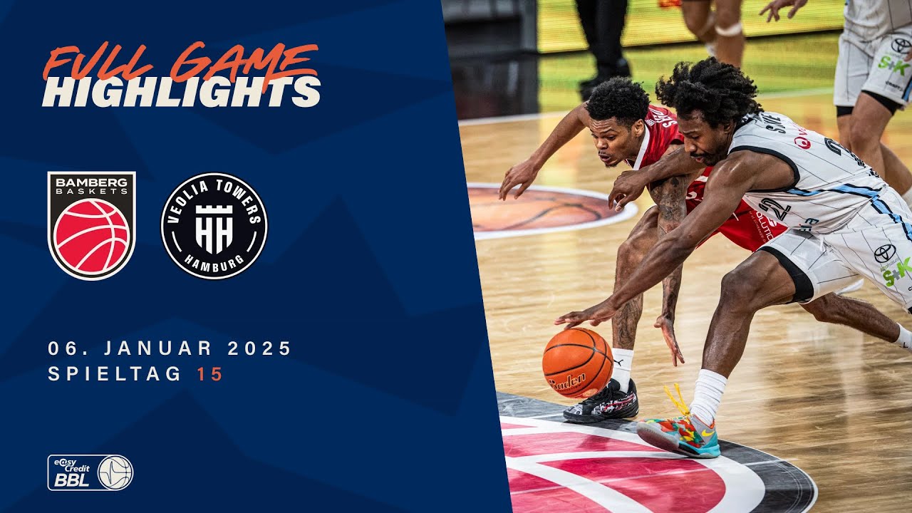 Bamberg Baskets vs. Veolia Towers Hamburg - Full Game Highlights - Spieltag 15, 2024/25